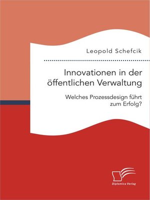 cover image of Innovationen in der öffentlichen Verwaltung